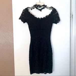Black lace mini